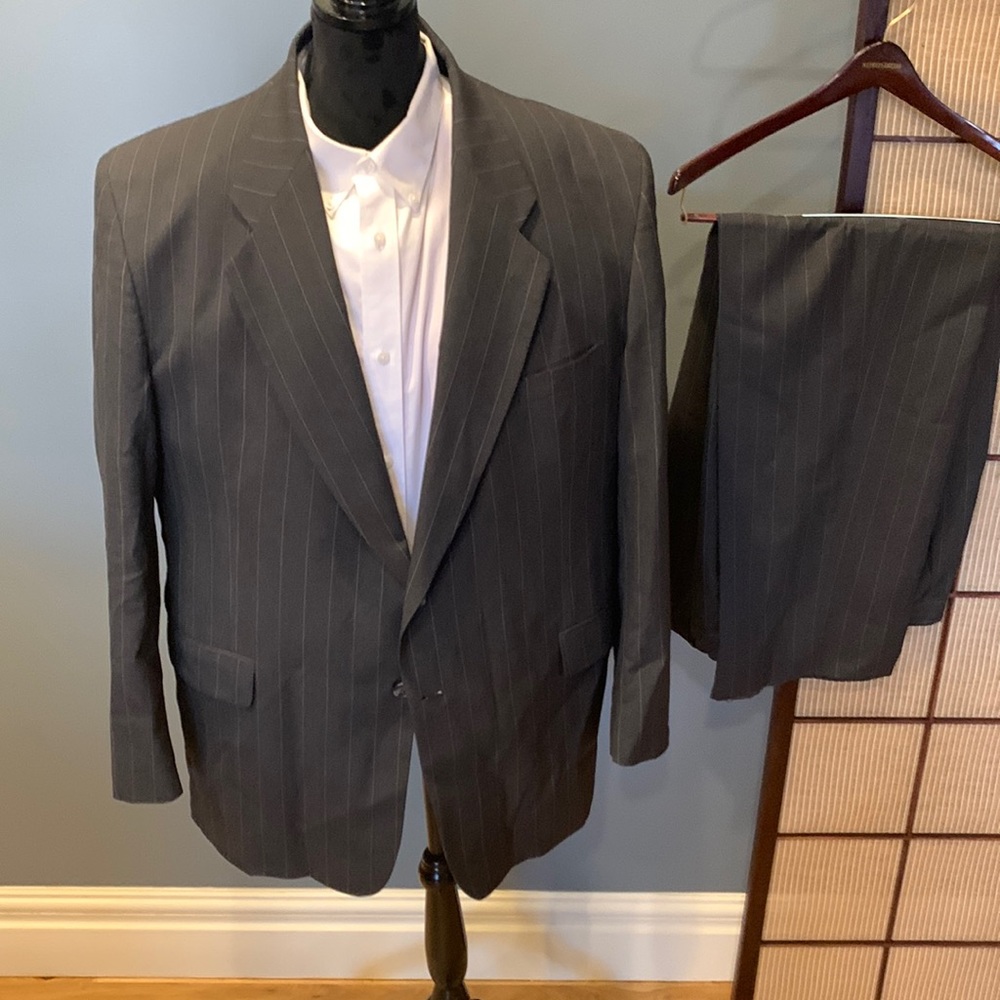 Very nice classic Grey wide pinstripe.